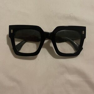 Big Black Framed Boss Personality Glasses (No Medicine)